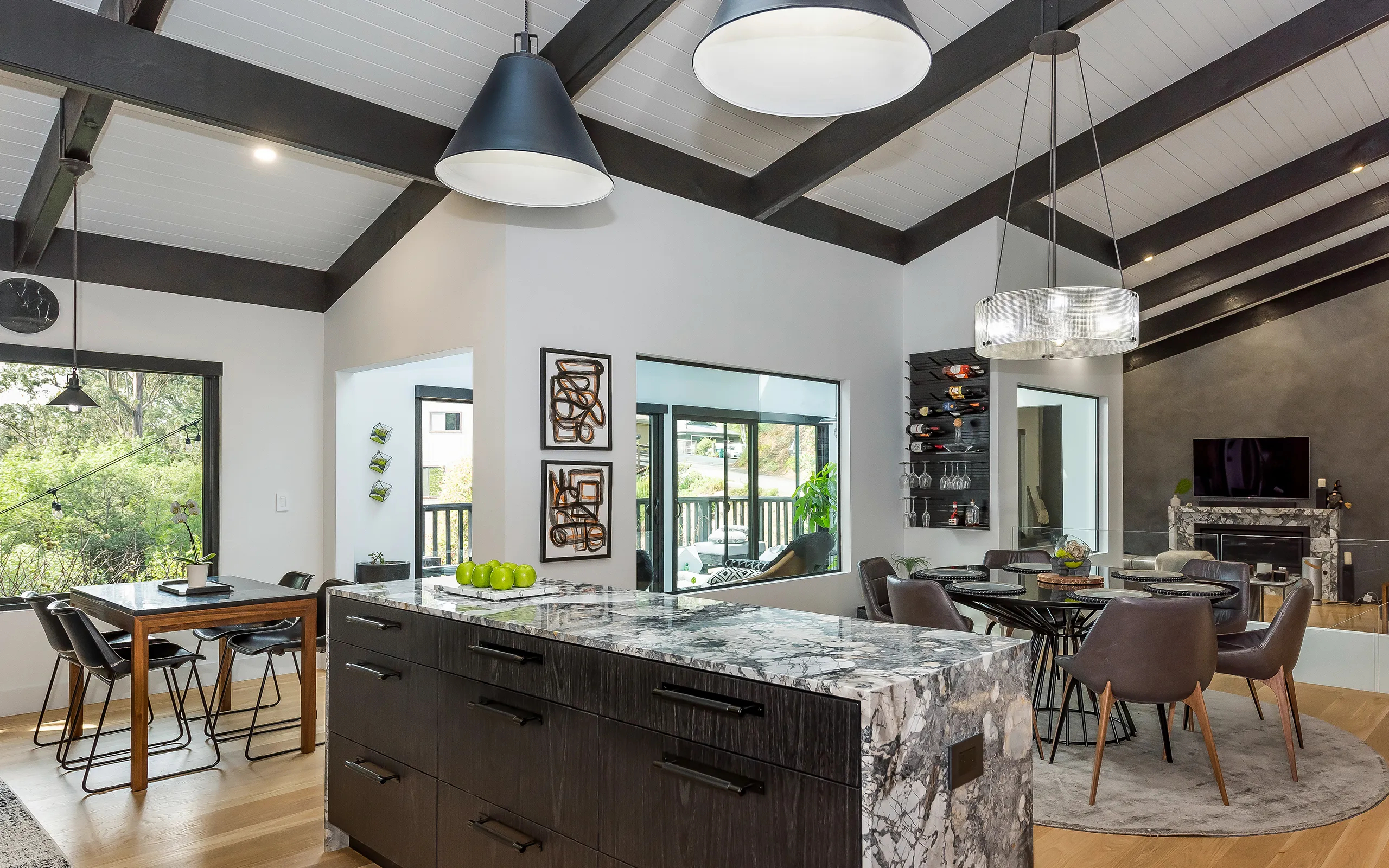 Modern dark kitchen view, Oakland ca 003