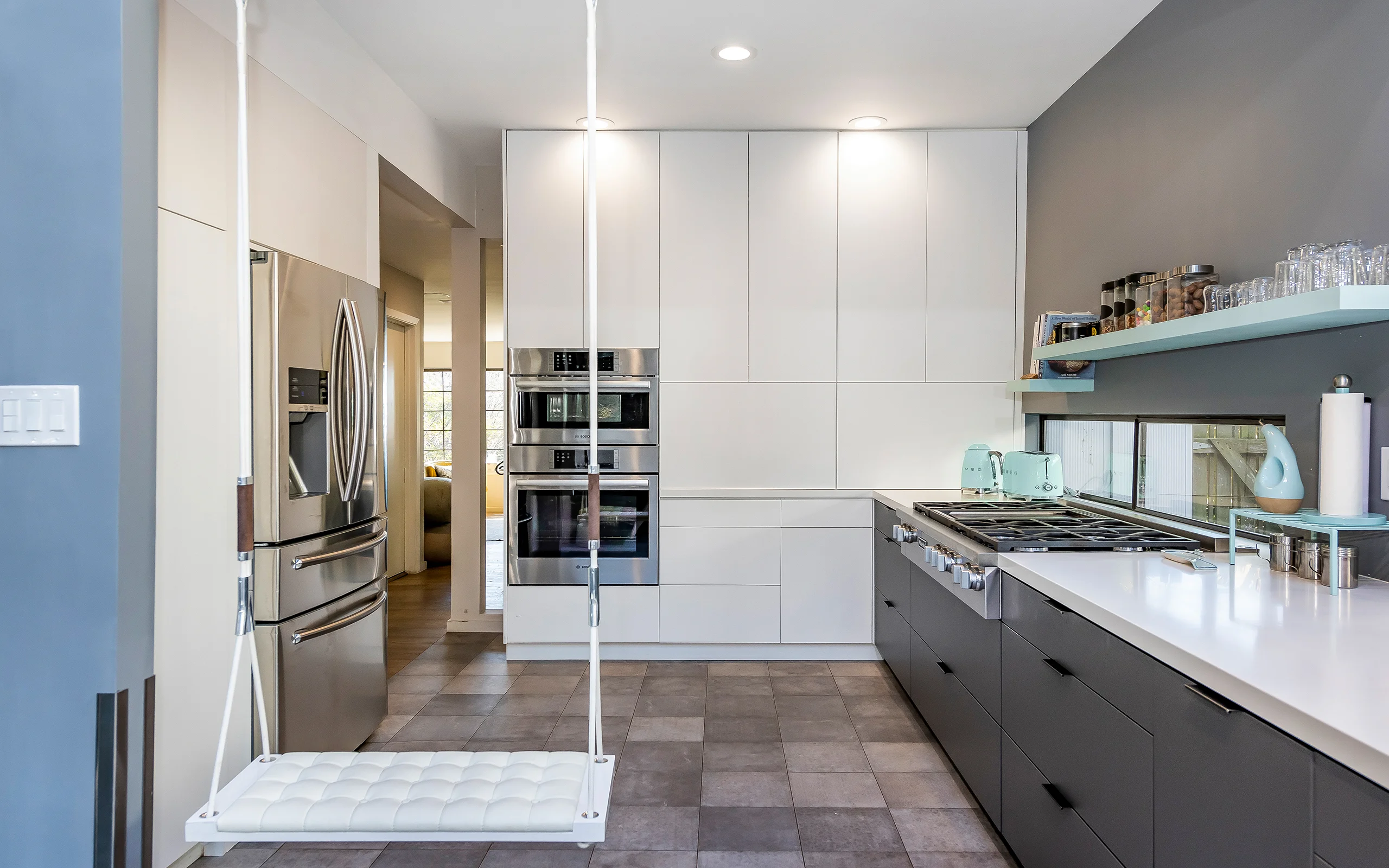 Modern gray and white kitchen, Berkeley ca 002