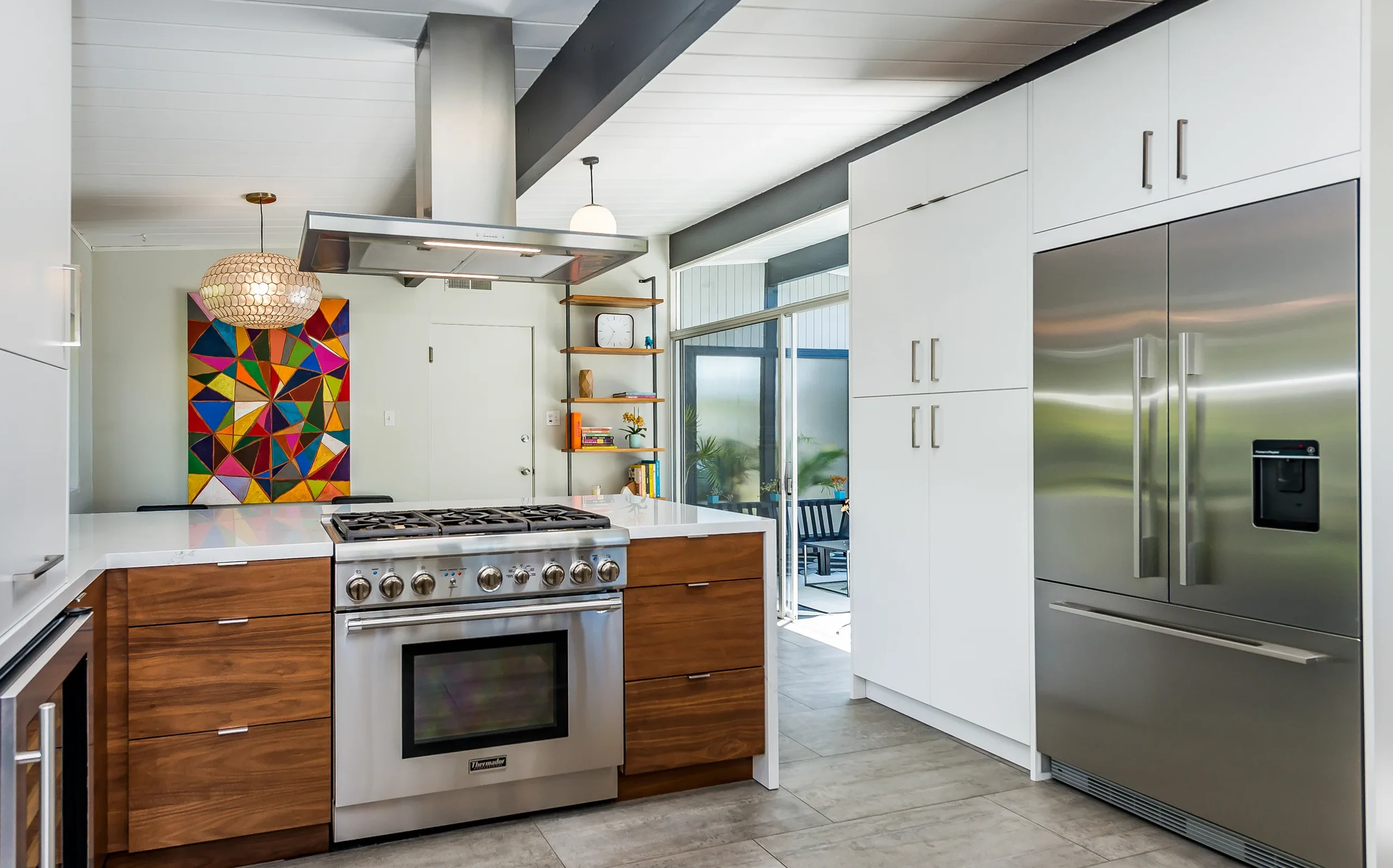 Modern minimalist kitchen fridge and pantry, San Rafael Eichler 021