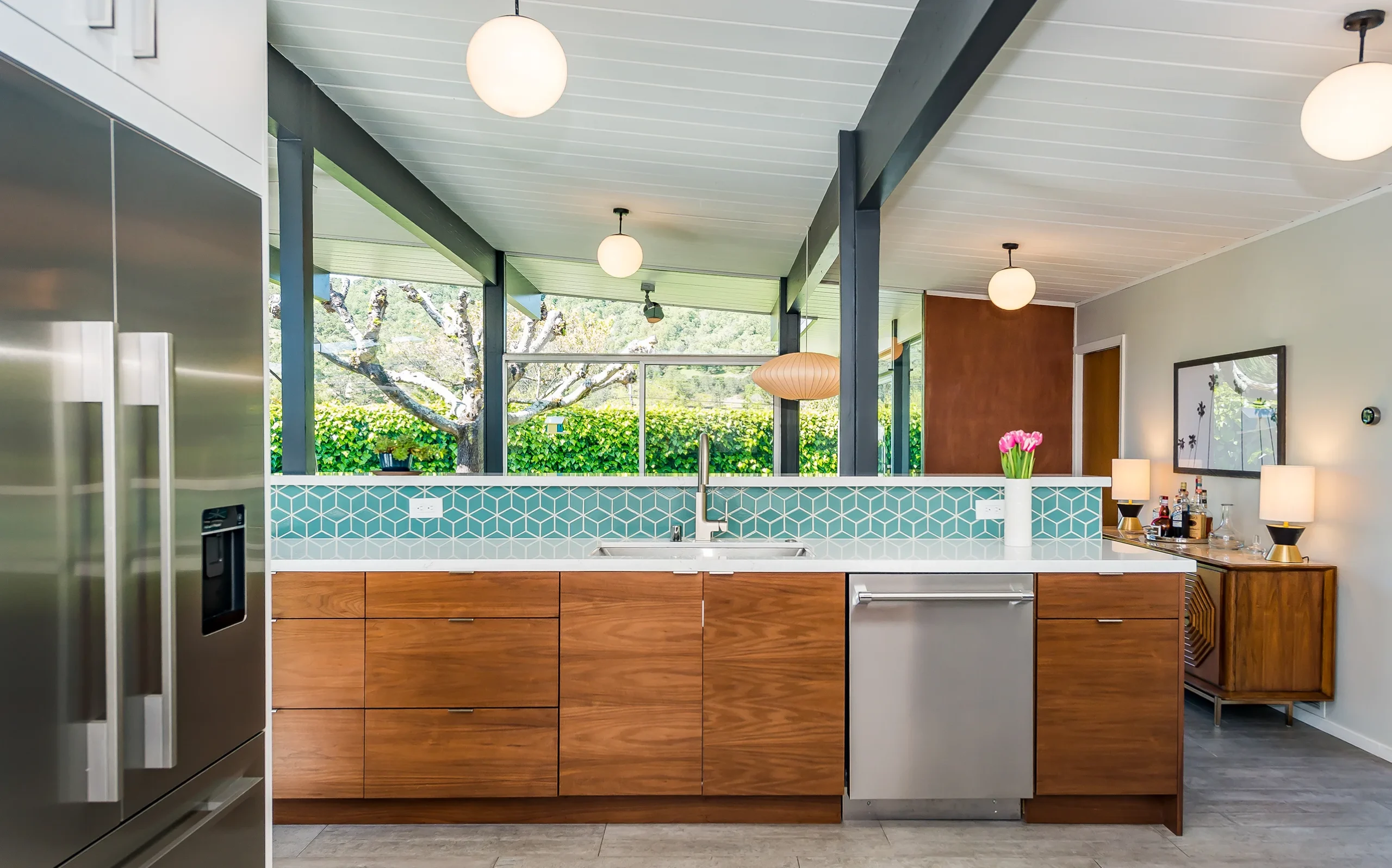 Modern minimalist kitchen washing area, San Rafael Eichler 011