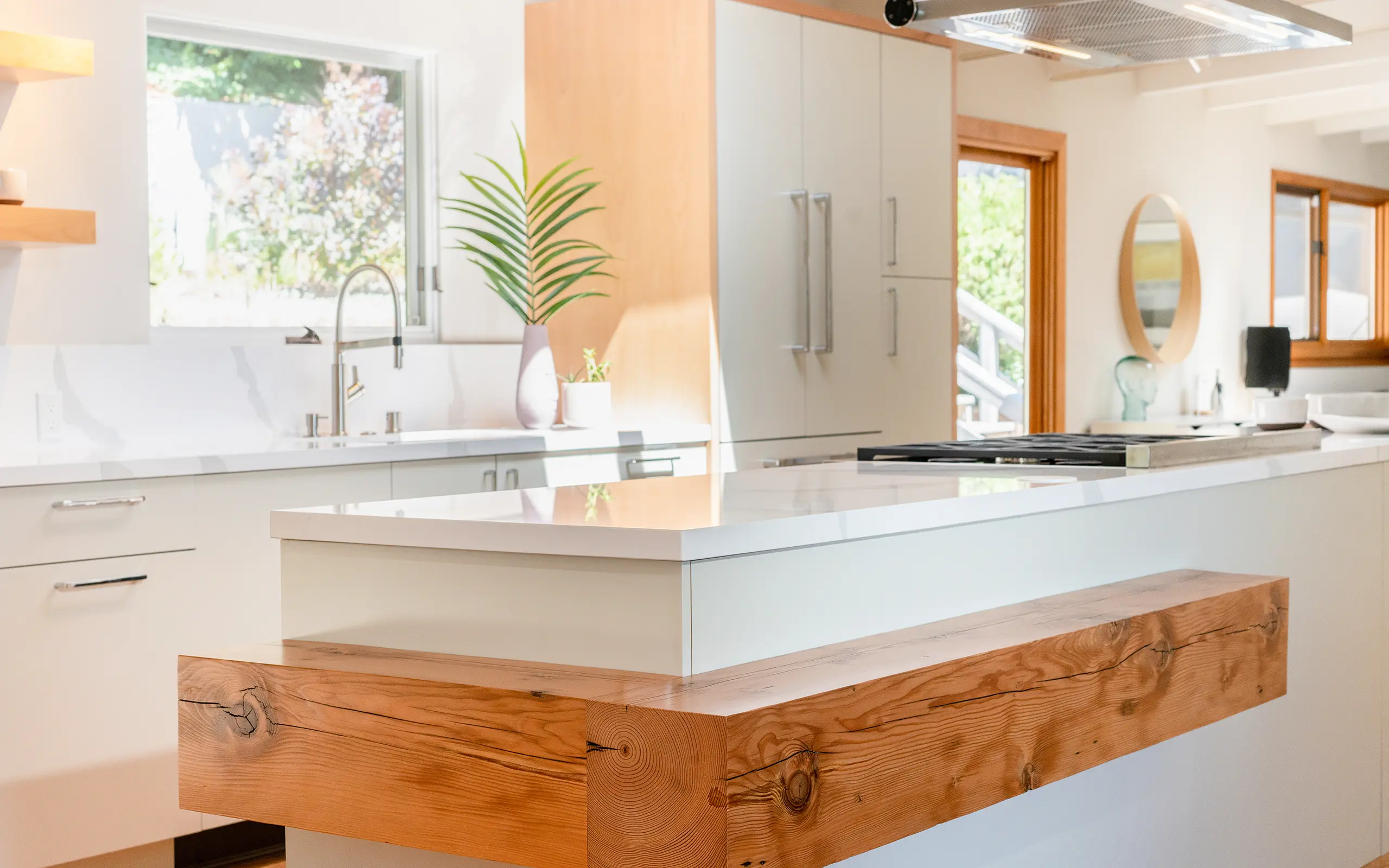 Modern minimalist white kitchen, Oakland ca 001