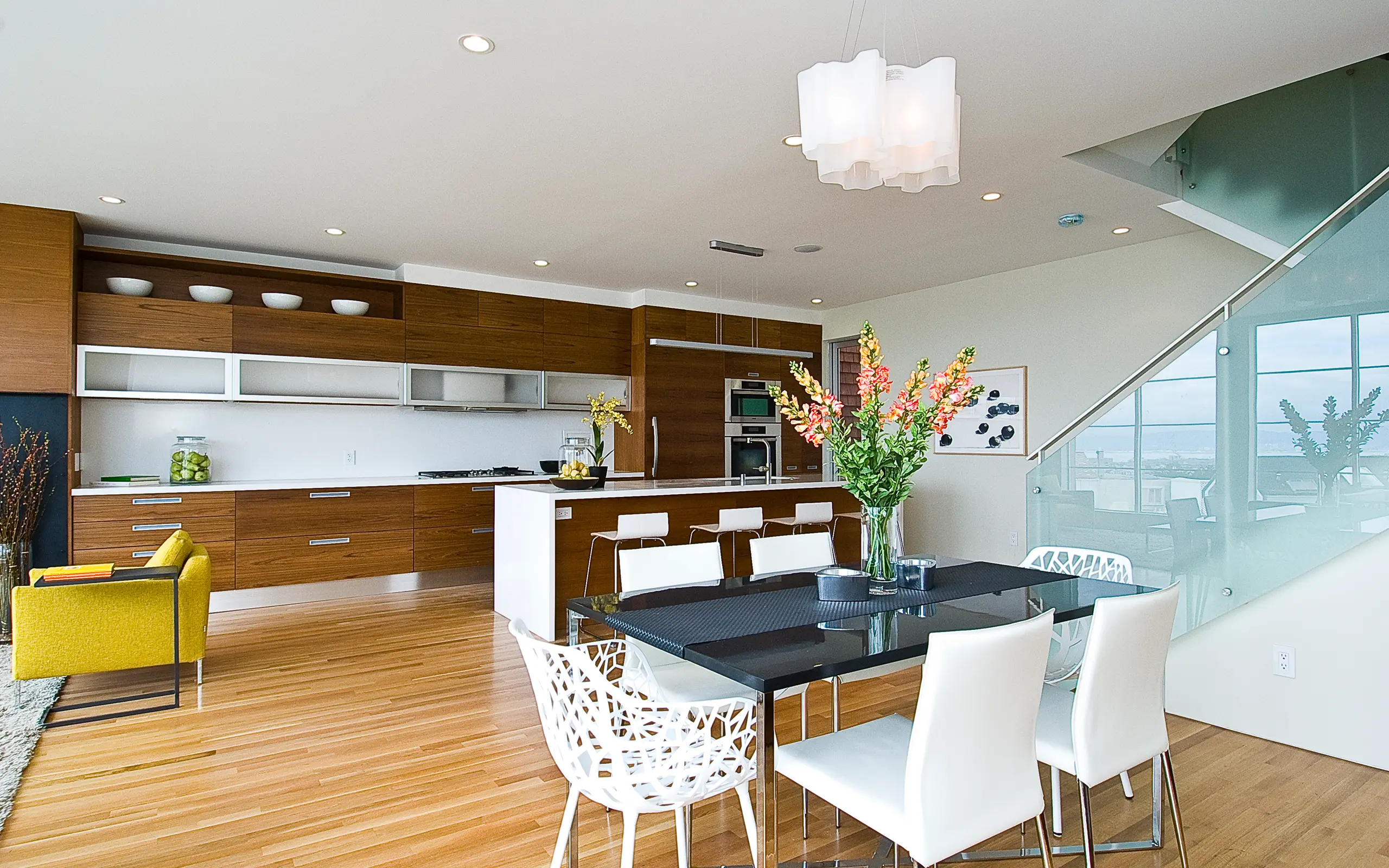 Adjacent dining area from modern kitchen, San francisco ca 010