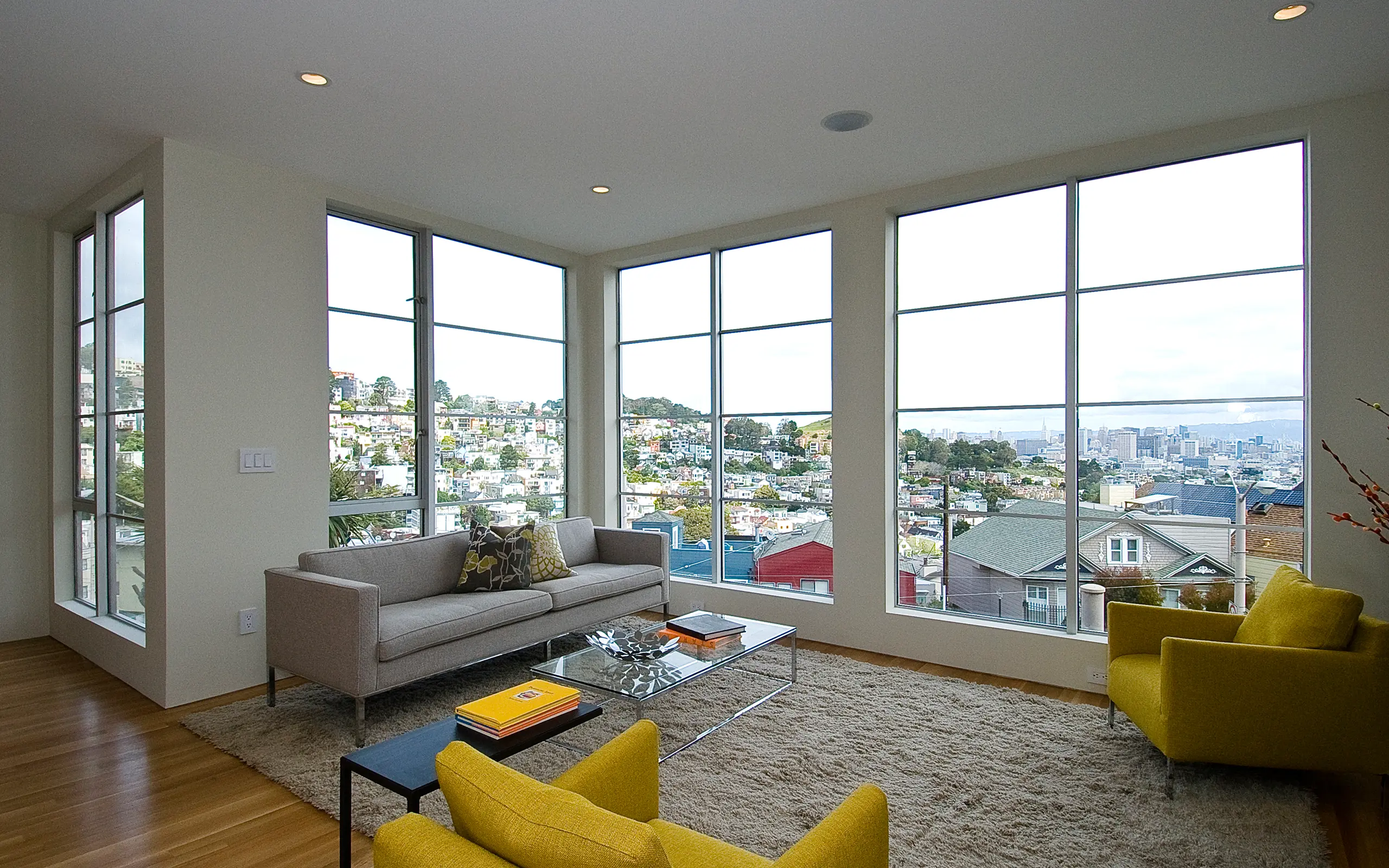 Modern minimalist living area with big windows, San Francisco ca 007