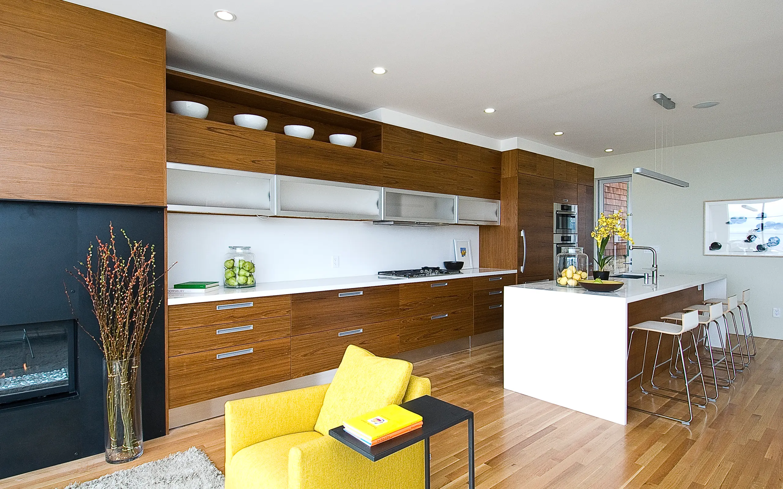 Open modern kitchen view from living area, San Francisco ca 001