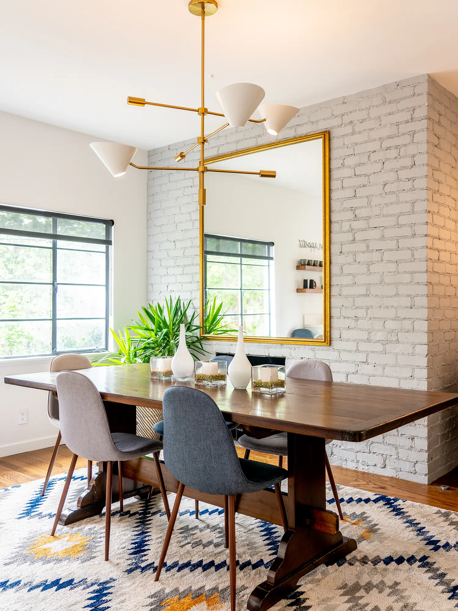 Open transitional kitchen and dining area, Piedmont ca 021