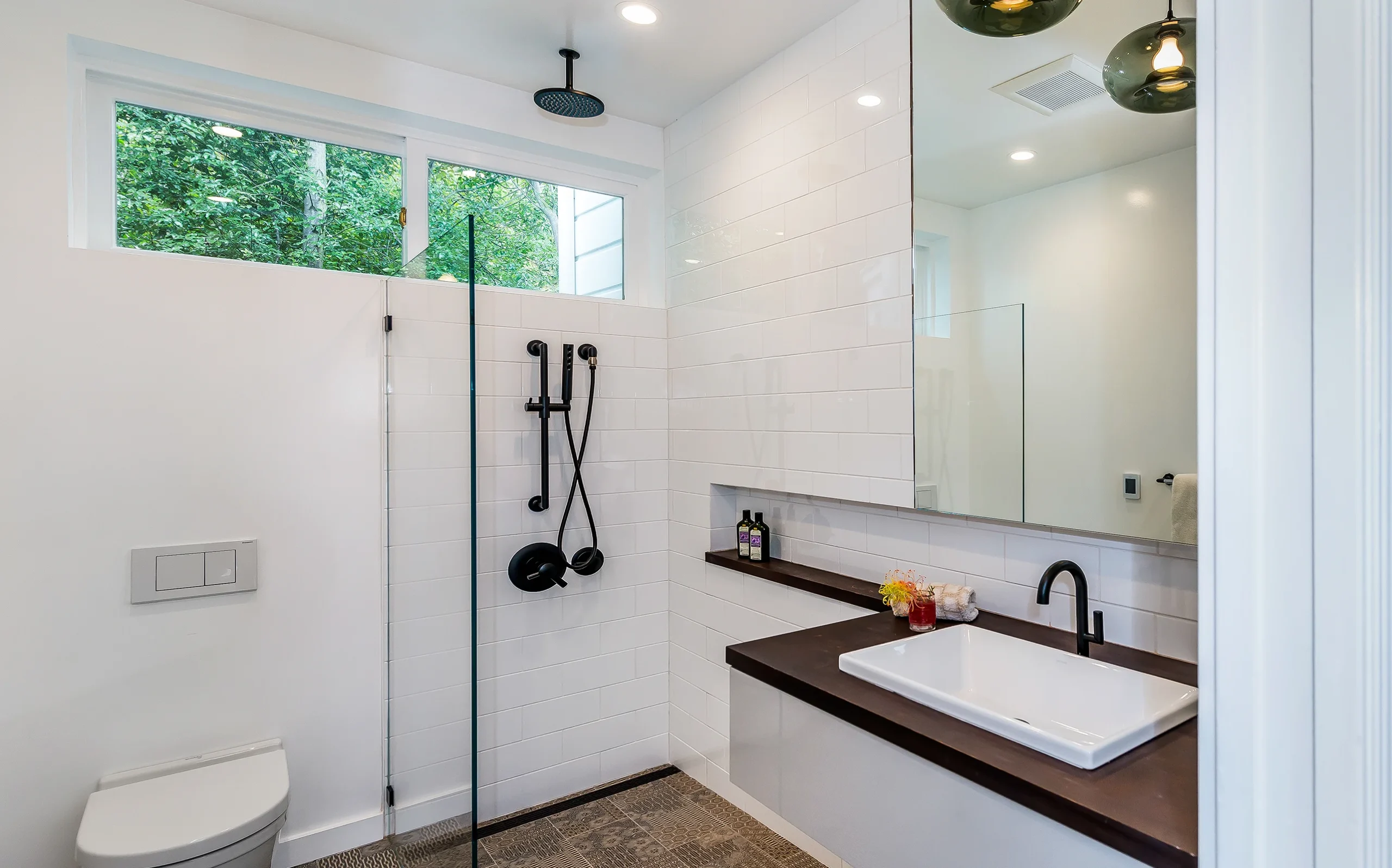 White shower tiles victorian modern bathroom, San Francisco ca 011